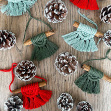 Load image into Gallery viewer, Macrame Christmas Decorations
