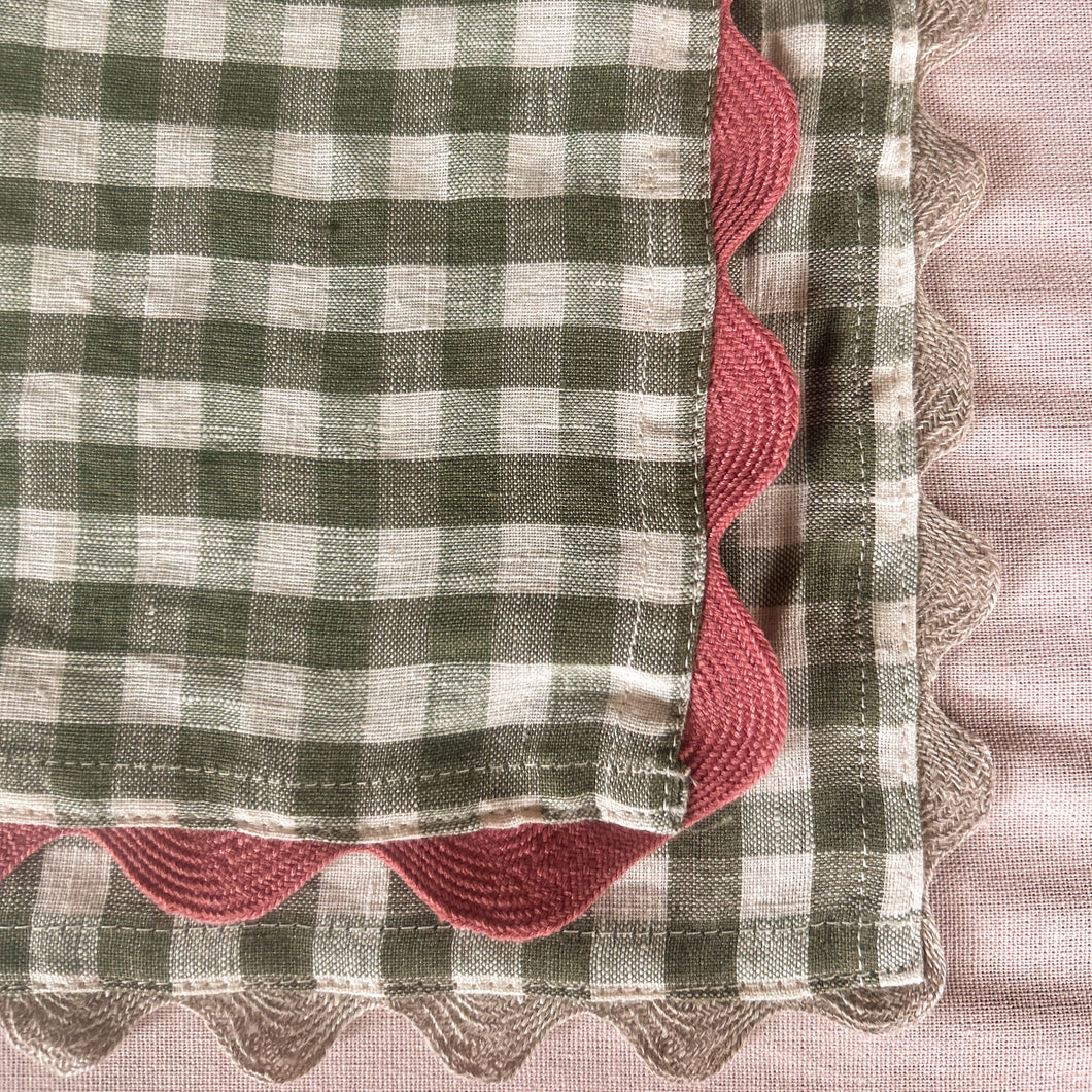 Green Gingham Placemats